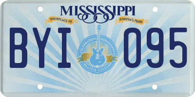MS license plate BYI095