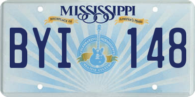 MS license plate BYI148