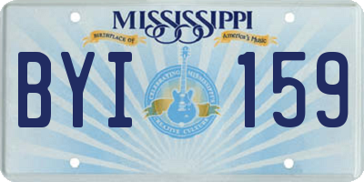 MS license plate BYI159