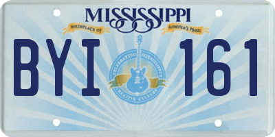 MS license plate BYI161