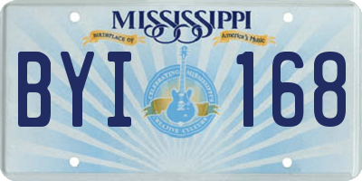 MS license plate BYI168