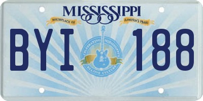 MS license plate BYI188