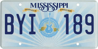 MS license plate BYI189