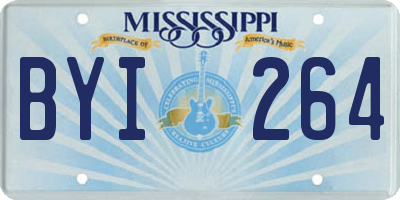 MS license plate BYI264