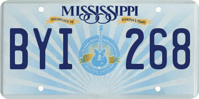 MS license plate BYI268