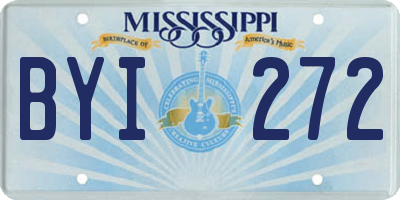 MS license plate BYI272