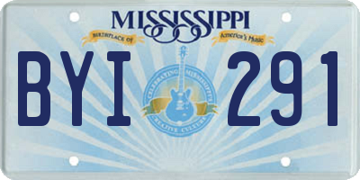 MS license plate BYI291