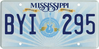MS license plate BYI295