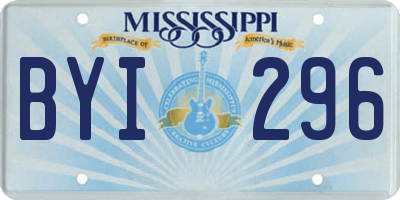 MS license plate BYI296