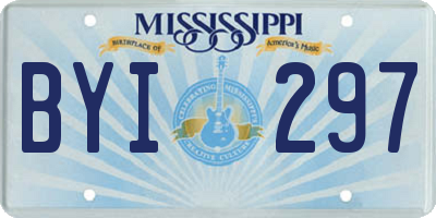 MS license plate BYI297