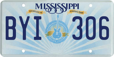MS license plate BYI306