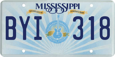 MS license plate BYI318