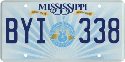 MS license plate BYI338
