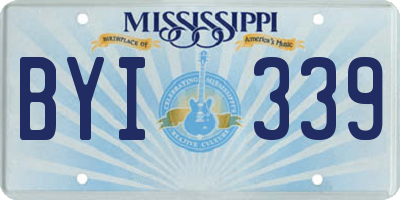 MS license plate BYI339