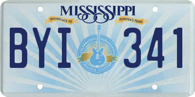 MS license plate BYI341