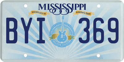 MS license plate BYI369
