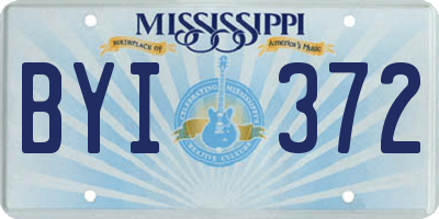 MS license plate BYI372