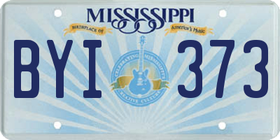 MS license plate BYI373