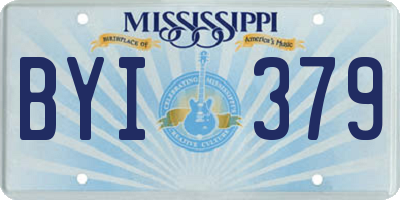MS license plate BYI379