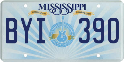 MS license plate BYI390