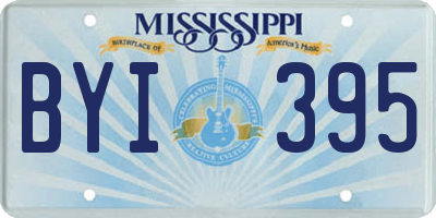 MS license plate BYI395