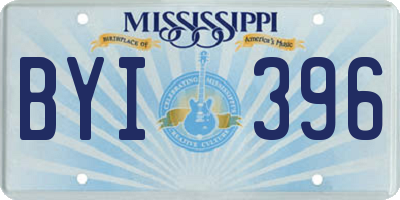 MS license plate BYI396