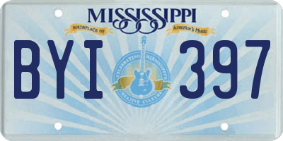 MS license plate BYI397