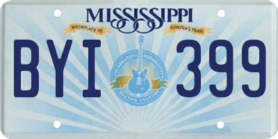 MS license plate BYI399