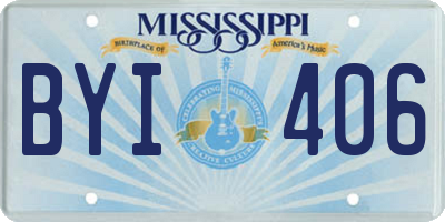 MS license plate BYI406