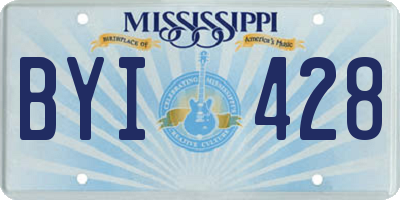 MS license plate BYI428