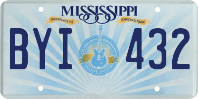 MS license plate BYI432