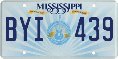 MS license plate BYI439