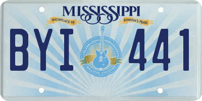 MS license plate BYI441