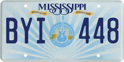 MS license plate BYI448