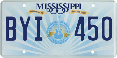 MS license plate BYI450