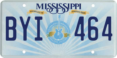 MS license plate BYI464