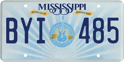 MS license plate BYI485