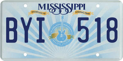 MS license plate BYI518