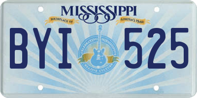 MS license plate BYI525