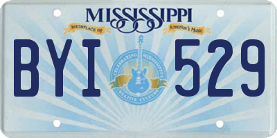 MS license plate BYI529