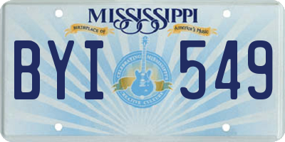 MS license plate BYI549