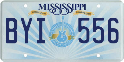 MS license plate BYI556