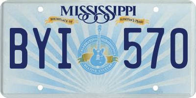 MS license plate BYI570
