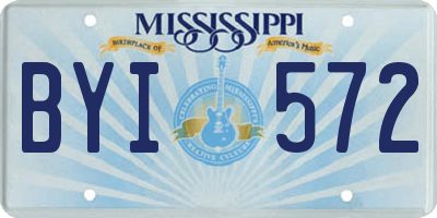 MS license plate BYI572