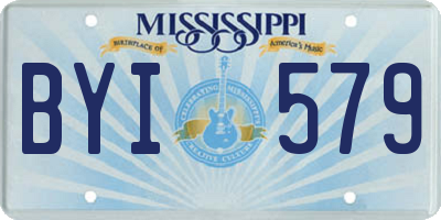 MS license plate BYI579