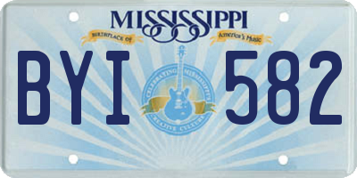 MS license plate BYI582