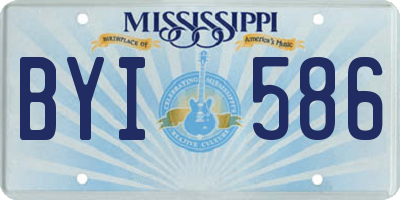 MS license plate BYI586