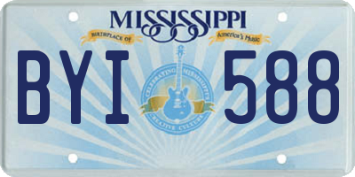 MS license plate BYI588