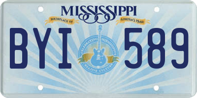MS license plate BYI589