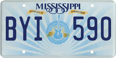MS license plate BYI590